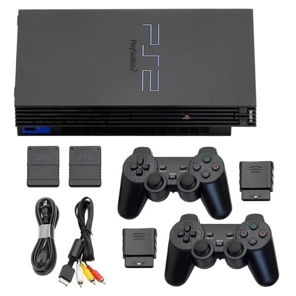 Guaranteed PlayStation 2 PS2 Game Console + Wireless Controllers + US Seller
