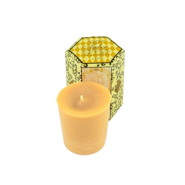 Tyler Mulled Cider Votive Tyler Candle in elegant glass jar with premium fragrance