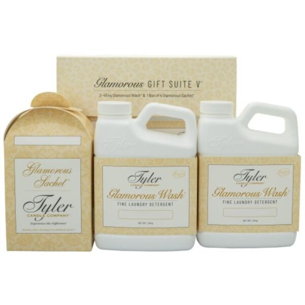 Tyler Glamorous Gift Suite V- Entitled Tyler Candle in elegant glass jar with premium fragrance