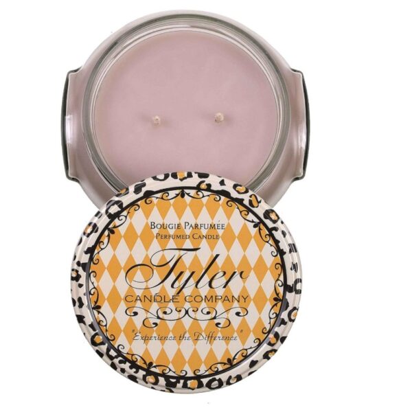 Tyler Fren. Van. Oak Wax Melt Tyler Candle in elegant glass jar with premium fragrance