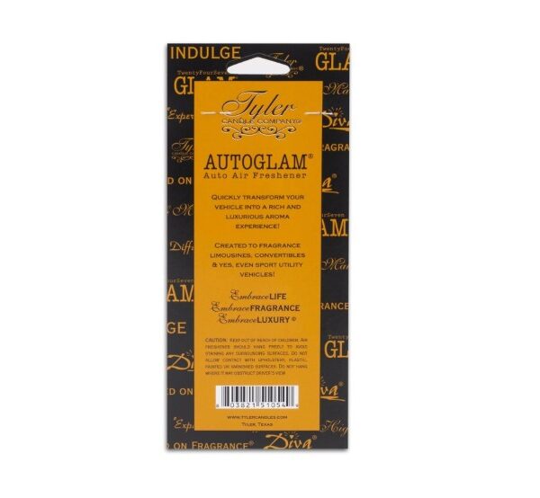 Tyler Glam Autoglam Tyler Candle in elegant glass jar with premium fragrance