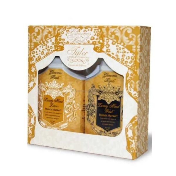 Tyler Hand Lotion Gift Set Tyler Candle in elegant glass jar with premium fragrance