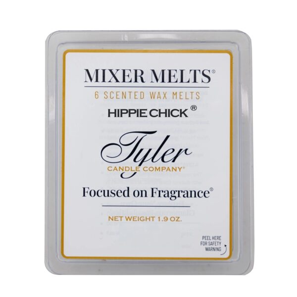Tyler Hippie Chick Wax Melts Tyler Candle in elegant glass jar with premium fragrance
