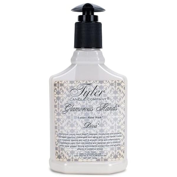 Tyler Diva Luxury Hand Wash Tyler Candle in elegant glass jar with premium fragrance