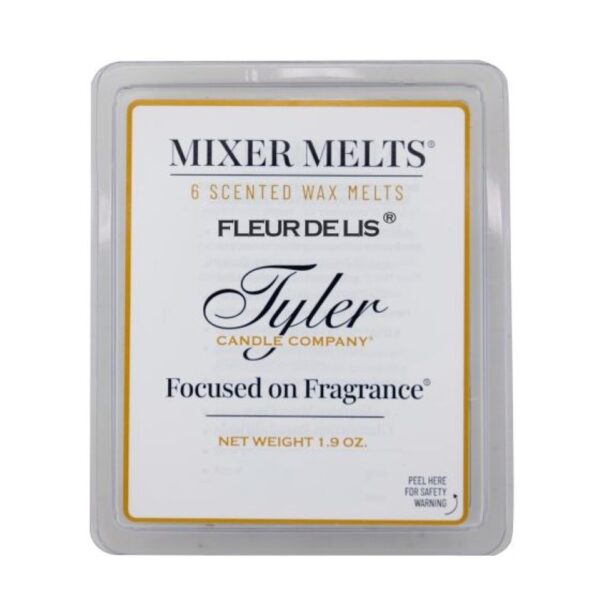 Tyler Fleur De Lis Wax Melt Tyler Candle in elegant glass jar with premium fragrance