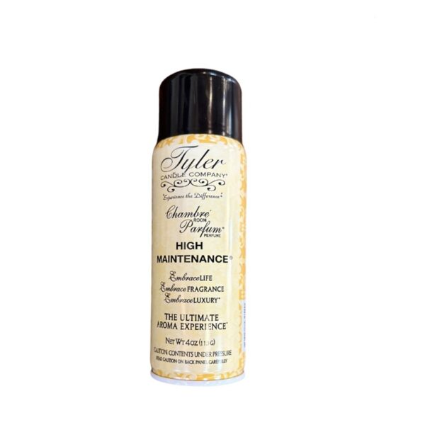 Tyler High Maint. Room Parfum 4oz Tyler Candle in elegant glass jar with premium fragrance