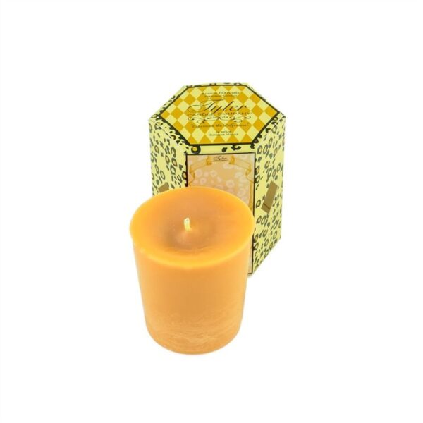 Tyler Icon Votive Tyler Candle in elegant glass jar with premium fragrance