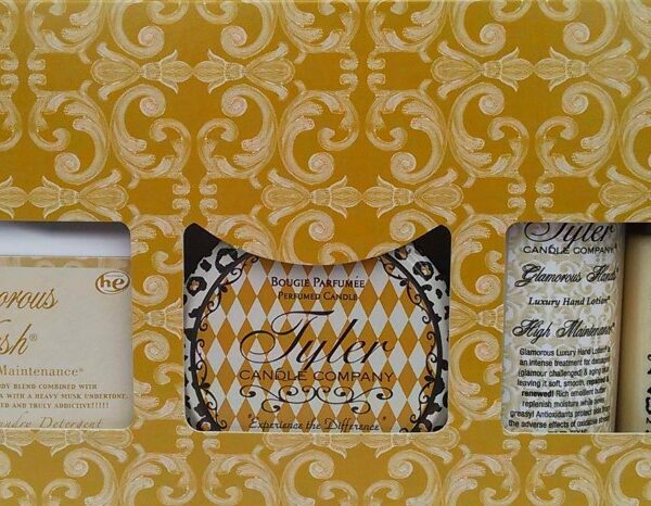 Tyler High Maint. Gift Set IV Tyler Candle in elegant glass jar with premium fragrance