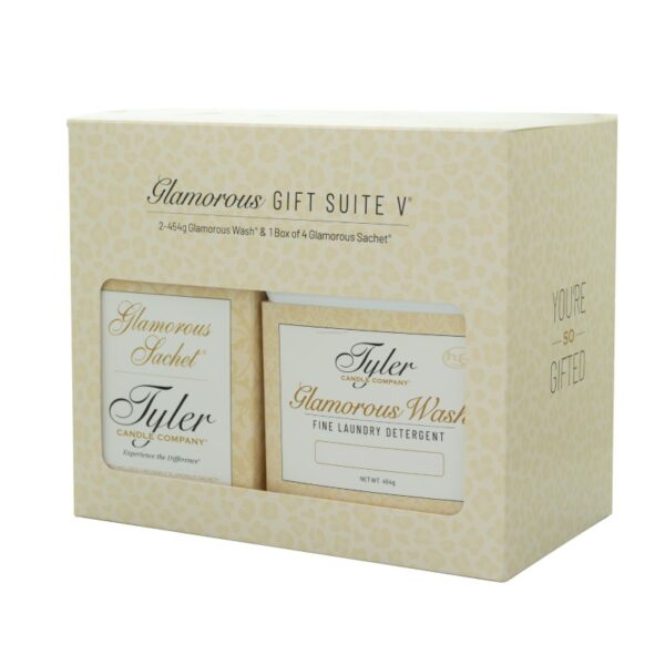 Tyler Glamorous Gift Suite V-Diva Tyler Candle in elegant glass jar with premium fragrance