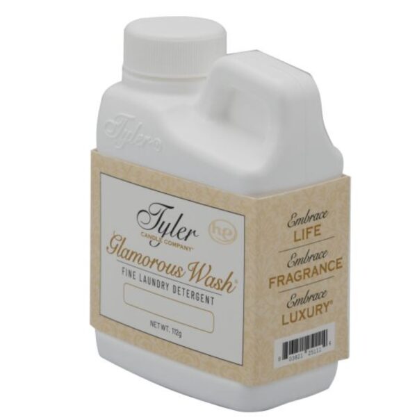Tyler Fren. Market Glam Wash 112g Tyler Candle in elegant glass jar with premium fragrance