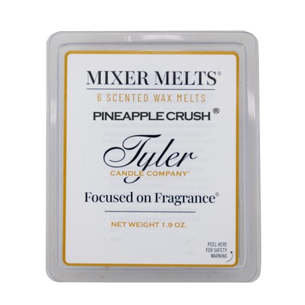 Tyler Pineapple Crush Wax Melt Tyler Candle in elegant glass jar with premium fragrance