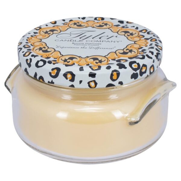 Tyler 11oz Eggnog scented holiday candle in glass jar with creamy warm fragrance