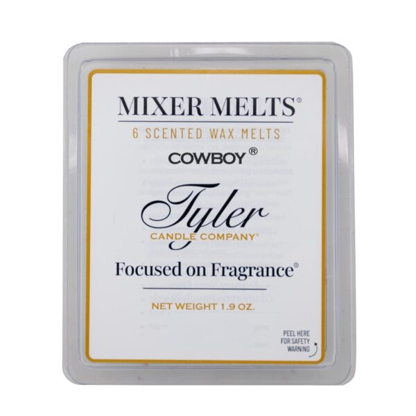 Tyler Cowboy Wax Melt Tyler Candle in elegant glass jar with premium fragrance